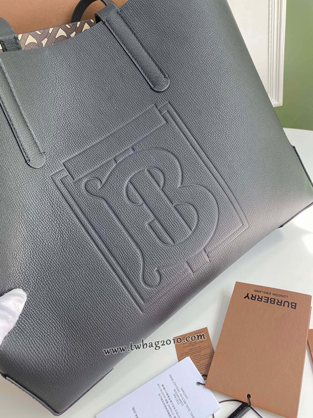 Burberry專門店新款塗層牛皮手拎肩背tote包 巴寶莉男士托特包購物袋 yxb1326